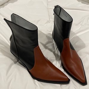 Givenchy two tone cowboy boots